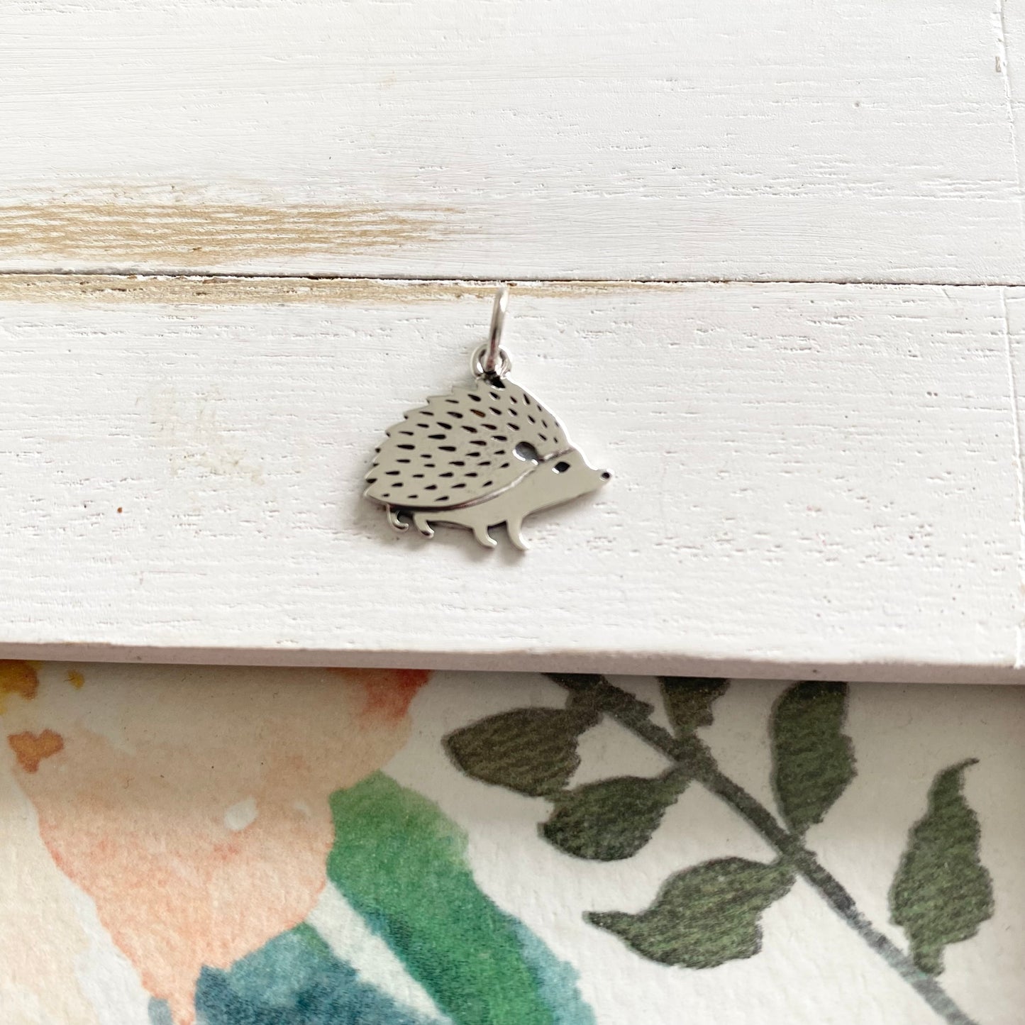 Hedgehog Charm Sterling Silver