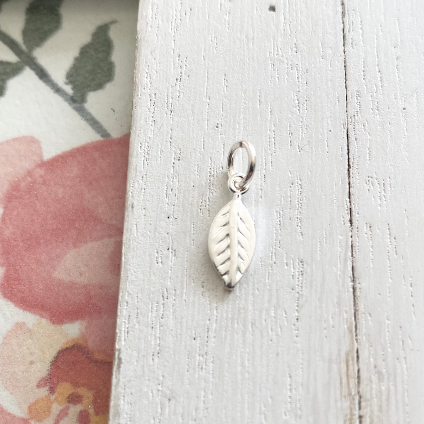 Leaf Charm Sterling Silver