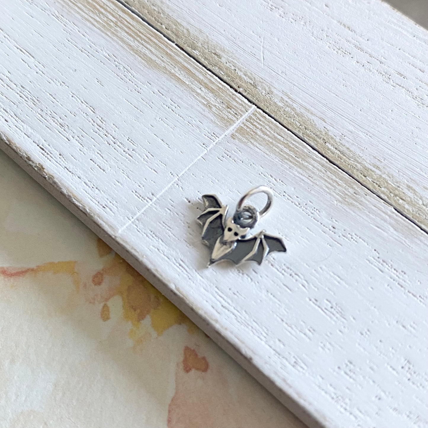 Bat Charm Sterling Silver