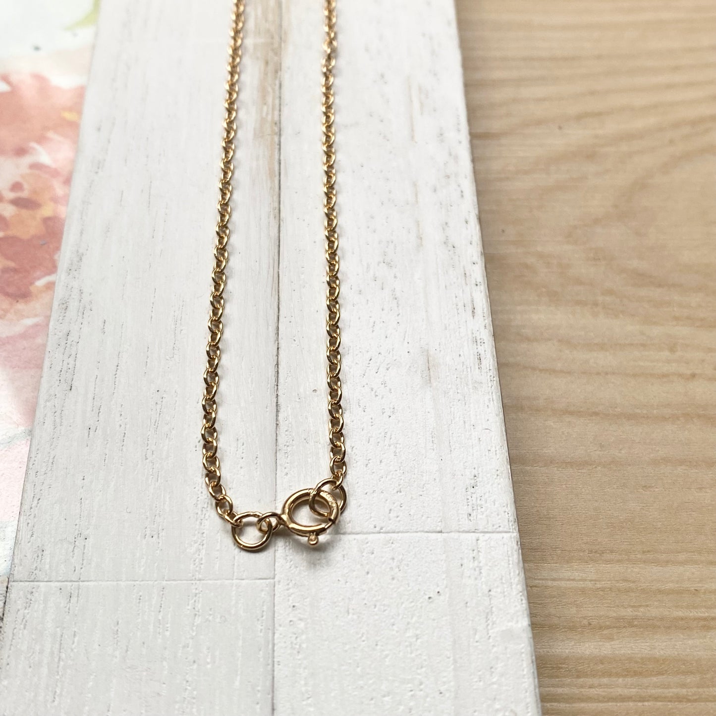 Gold Cable Chain 16" 18"