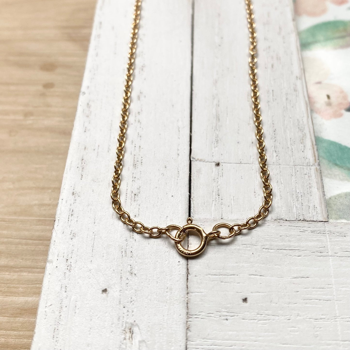 Gold Cable Chain 16" 18"