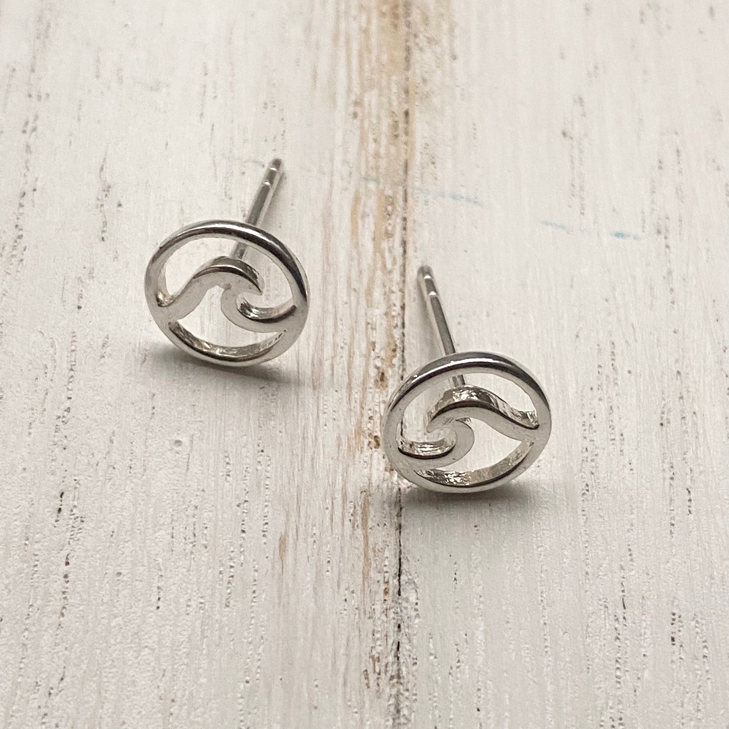 Sterling Silver Wave Earrings