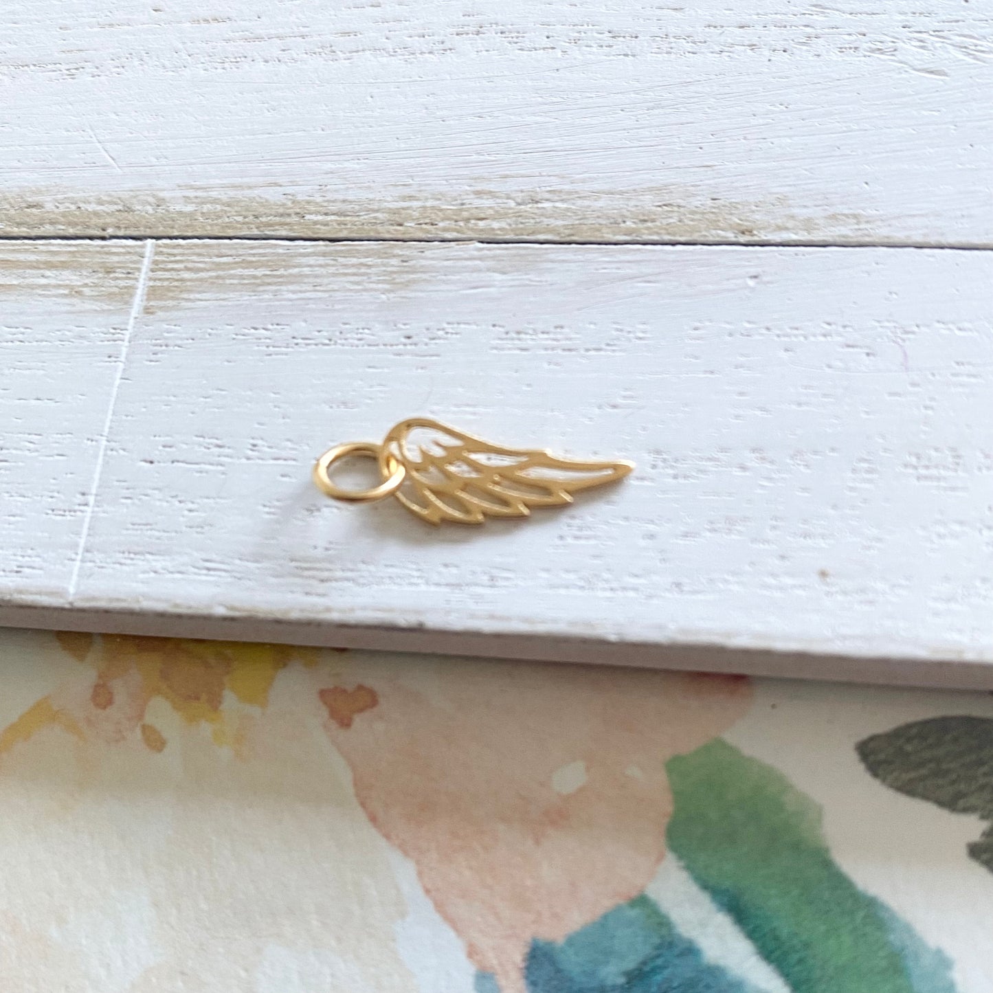 Gold Wing Charm Vermeil Pendant