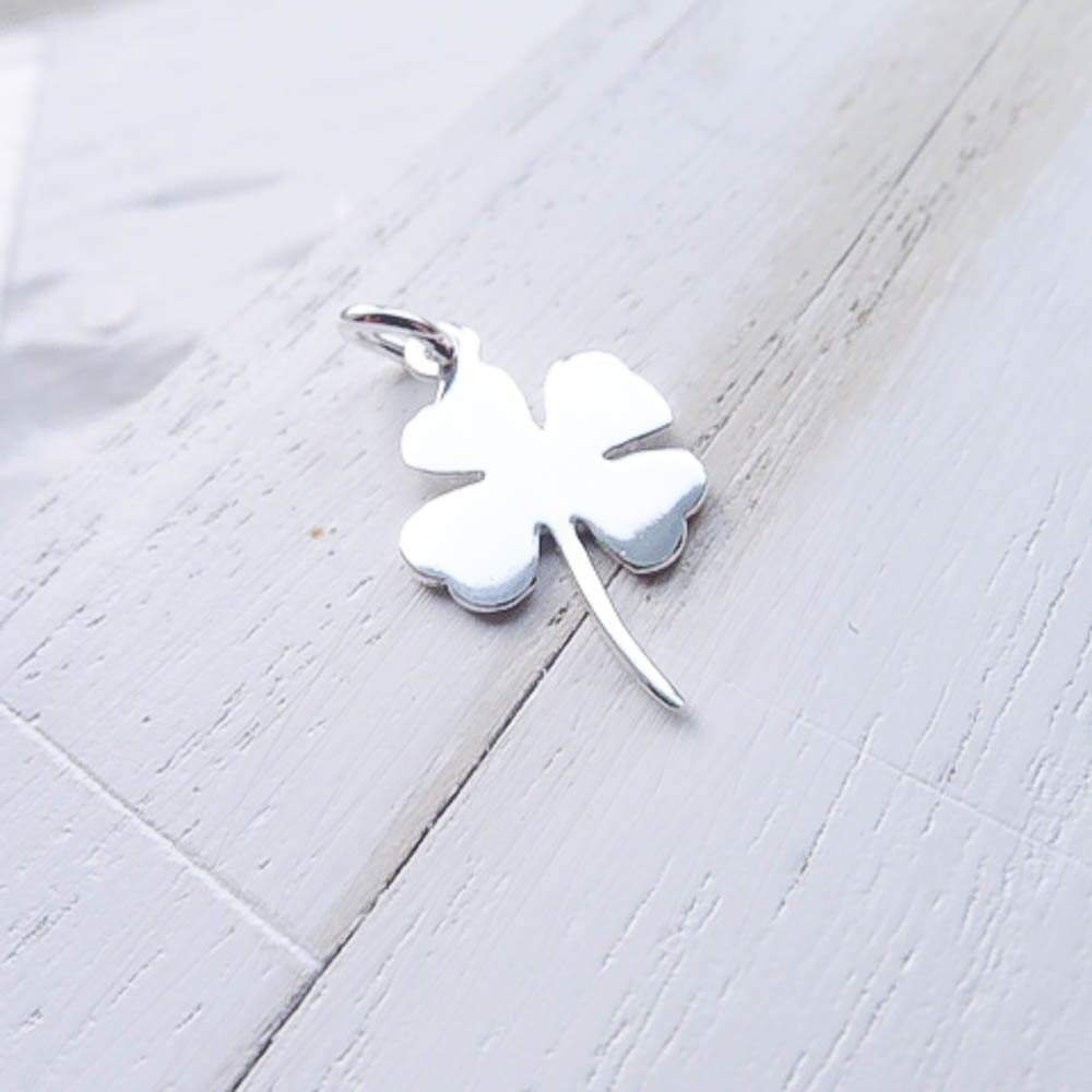 Four Leaf Clover Charm Sterling Silver