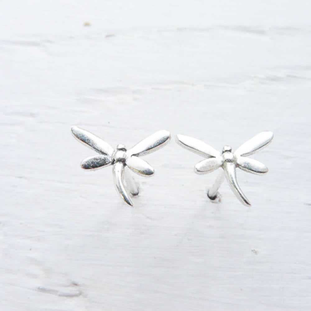 Dragonfly Earrings Sterling Silver Studs