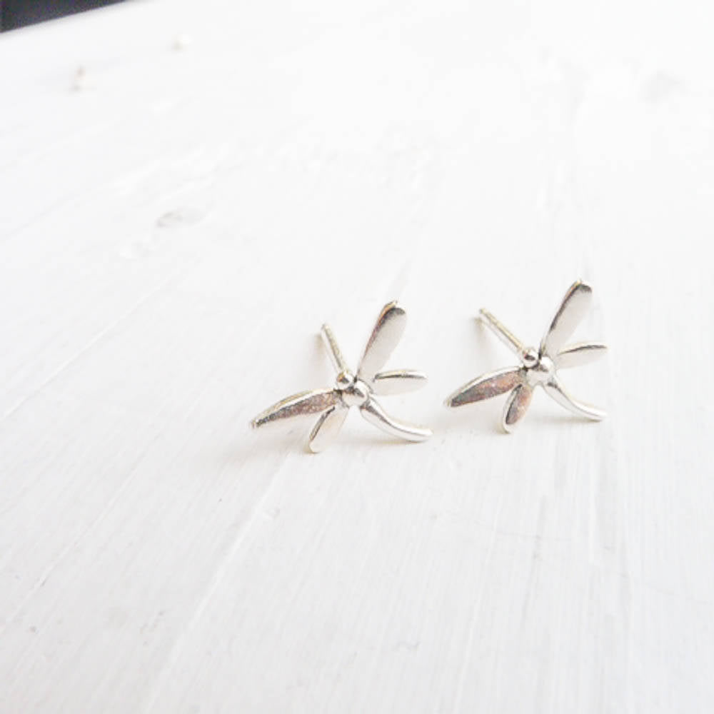 Dragonfly Earrings Sterling Silver Studs