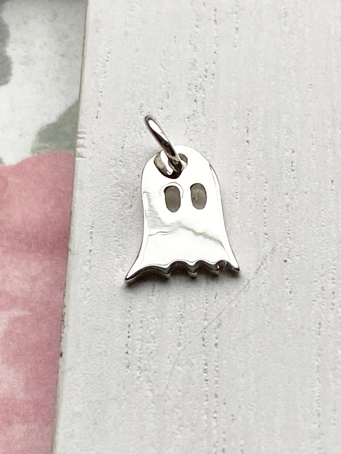 Ghost Charm Sterling Silver