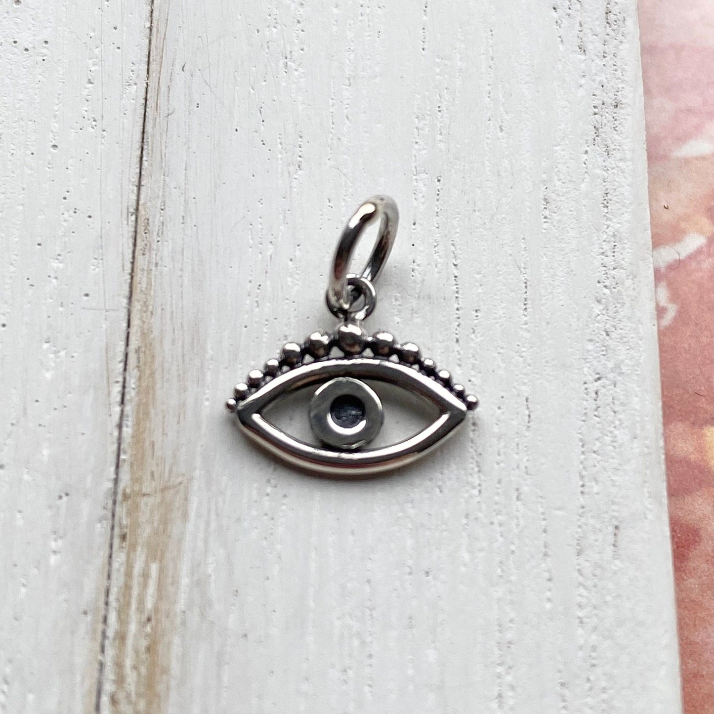 Evil Eye Charm Little Sterling Silver