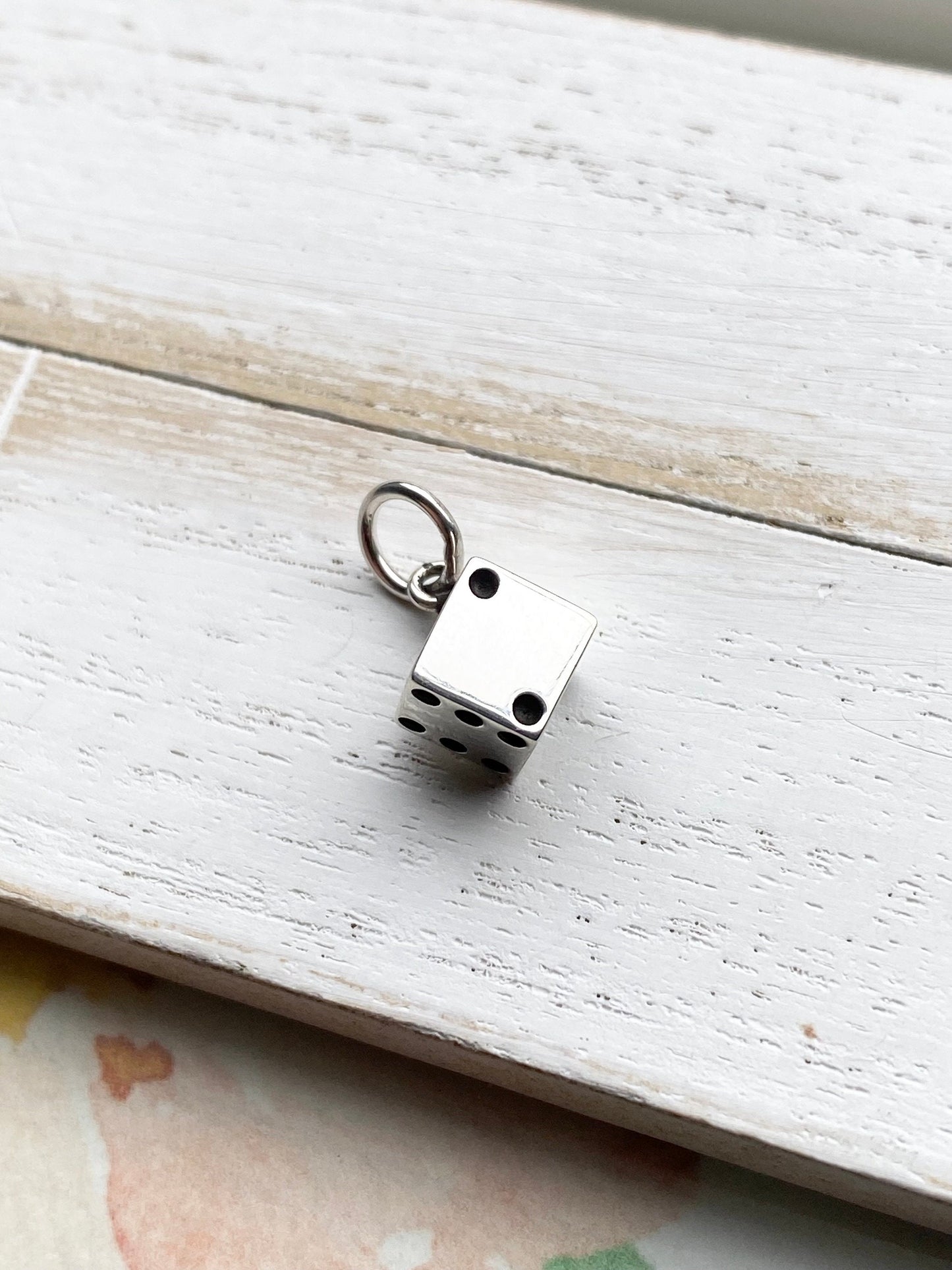 Dice Charm Sterling Silver