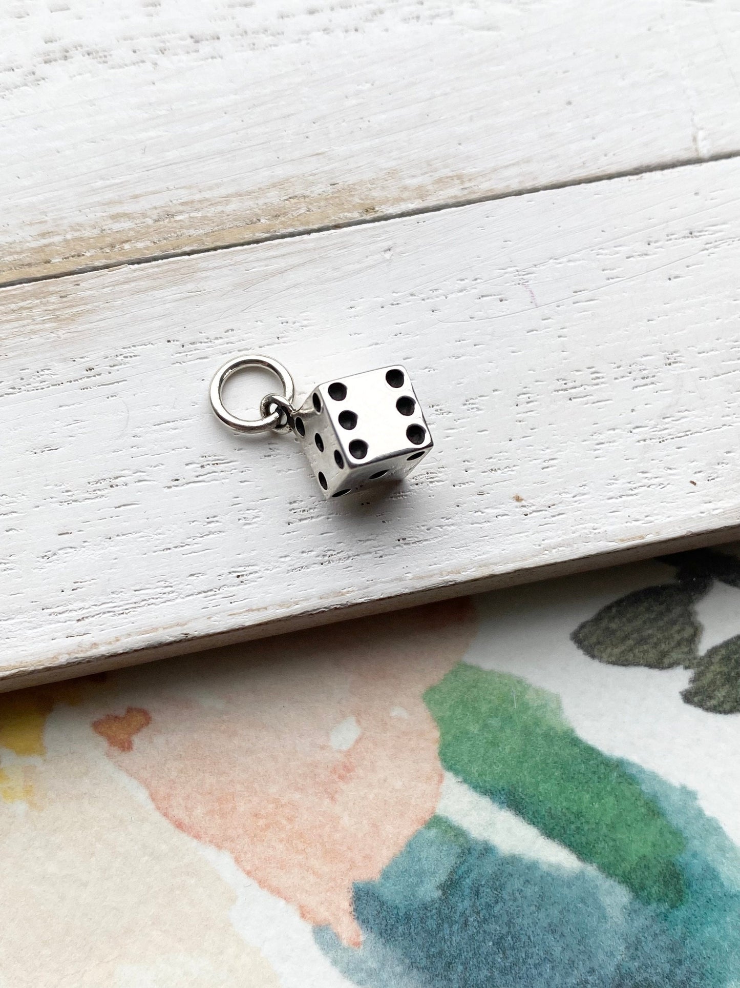 Dice Charm Sterling Silver