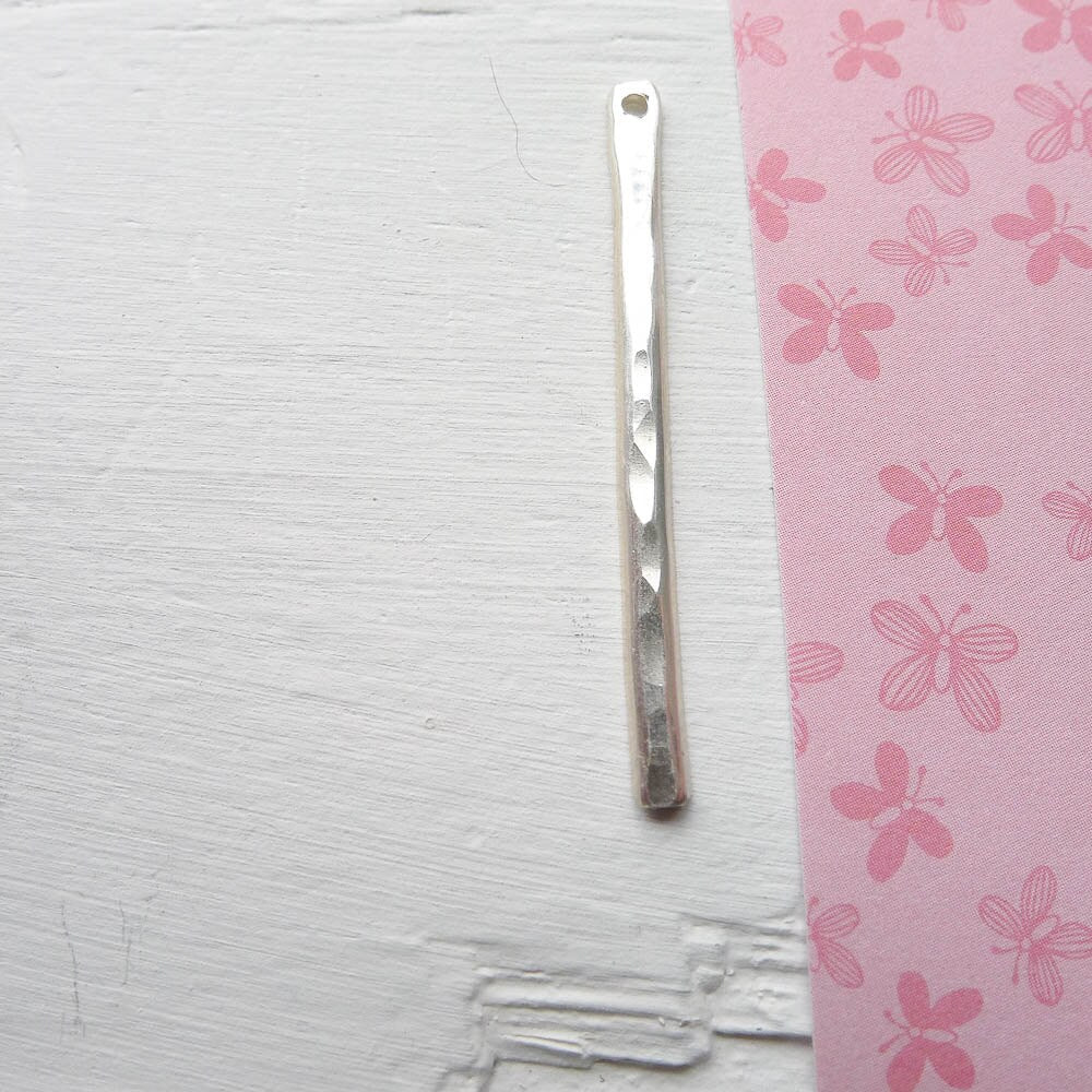 Hammered Sticks in Sterling Silver