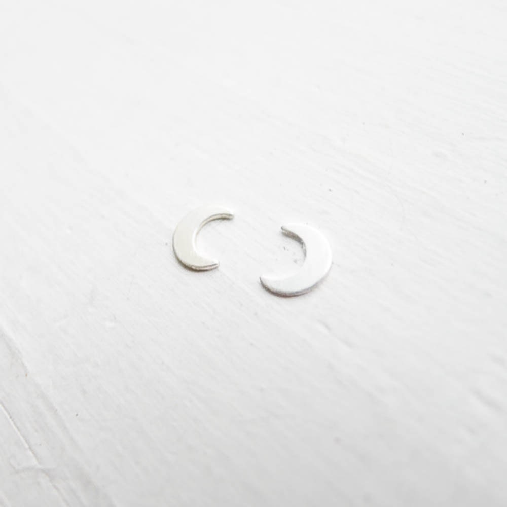 Tiny Moon Accent Sterling Silver Crescent Moon Charm Solderable for Jewelry Makers and Metalsmiths DIY