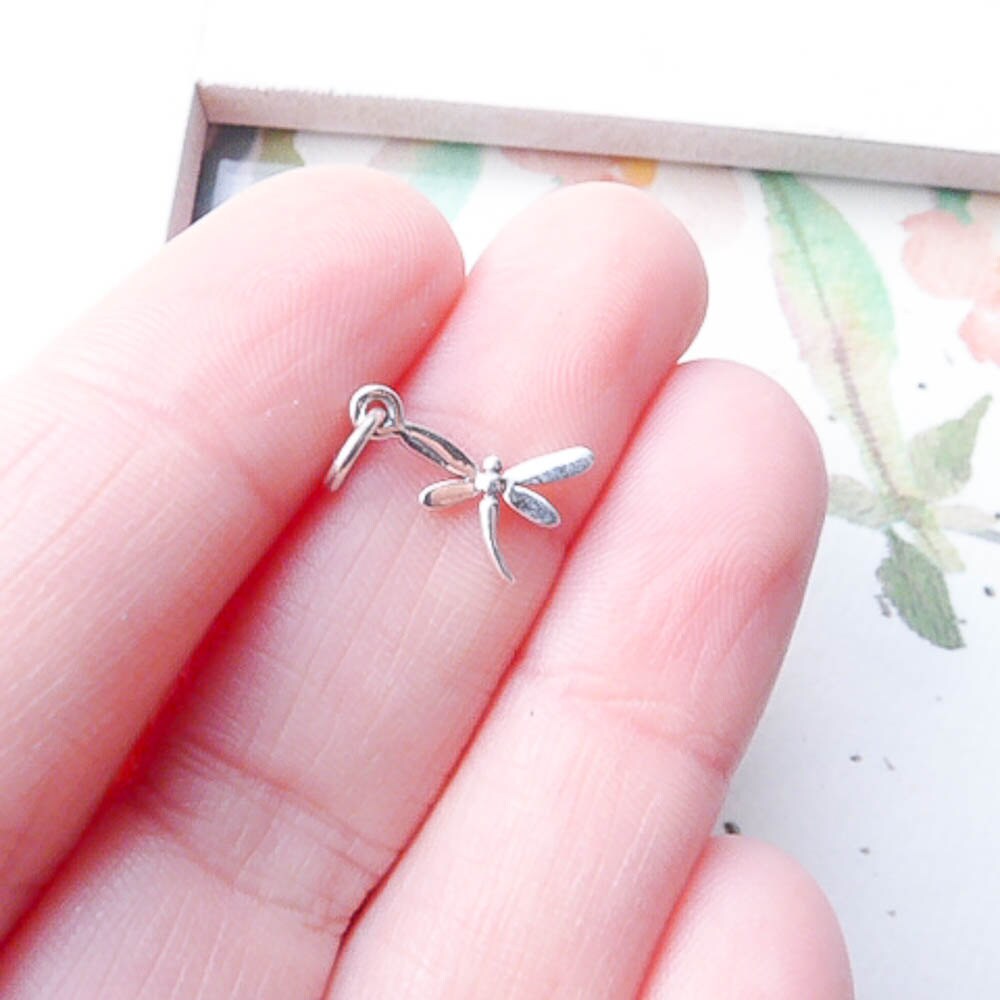 Dragonfly Charm Sterling Silver