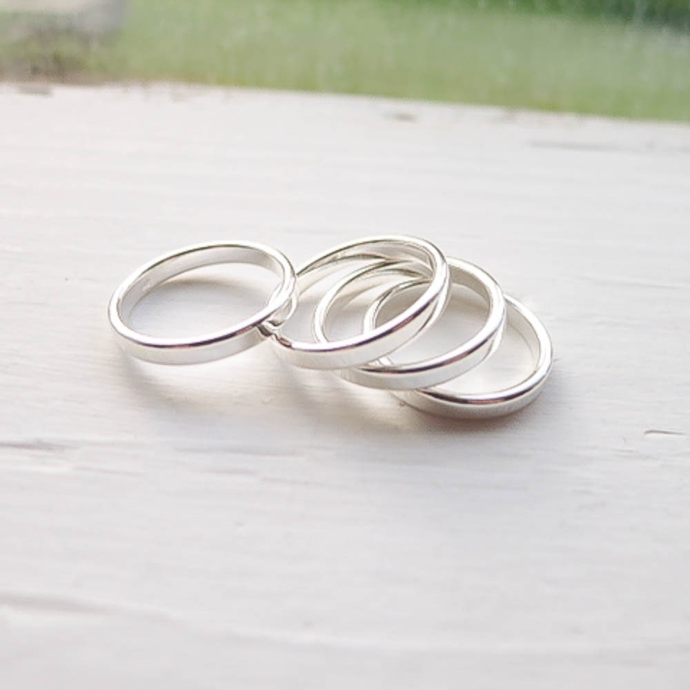 Sterling Silver 3mm Blank Stamping Rings