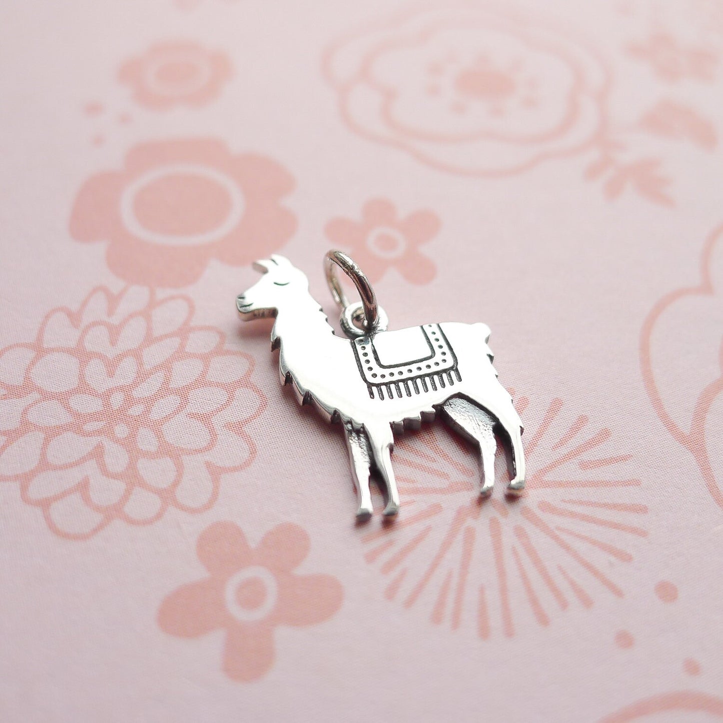 Llama Charm Sterling Silver