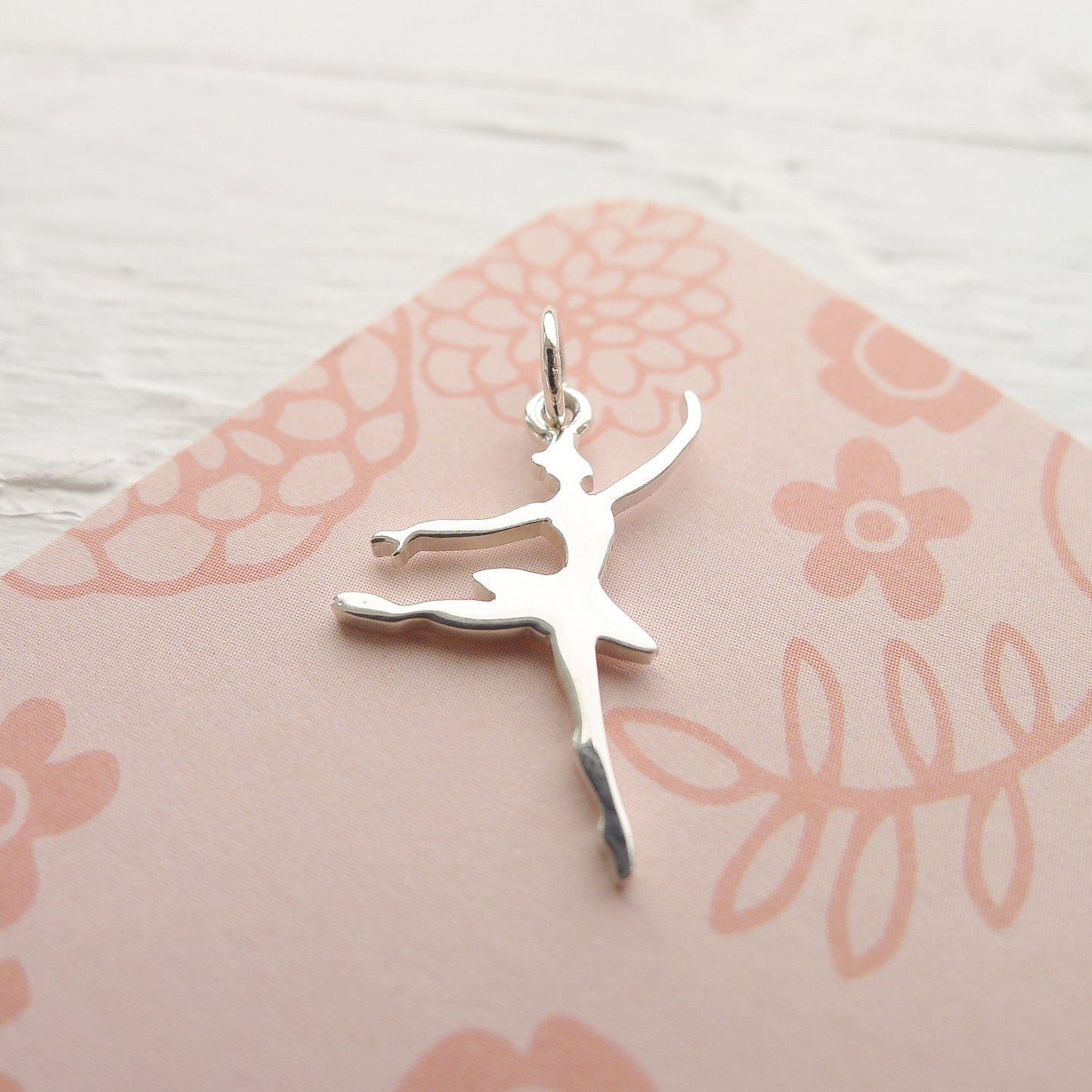 Ballet Charm Sterling Silver
