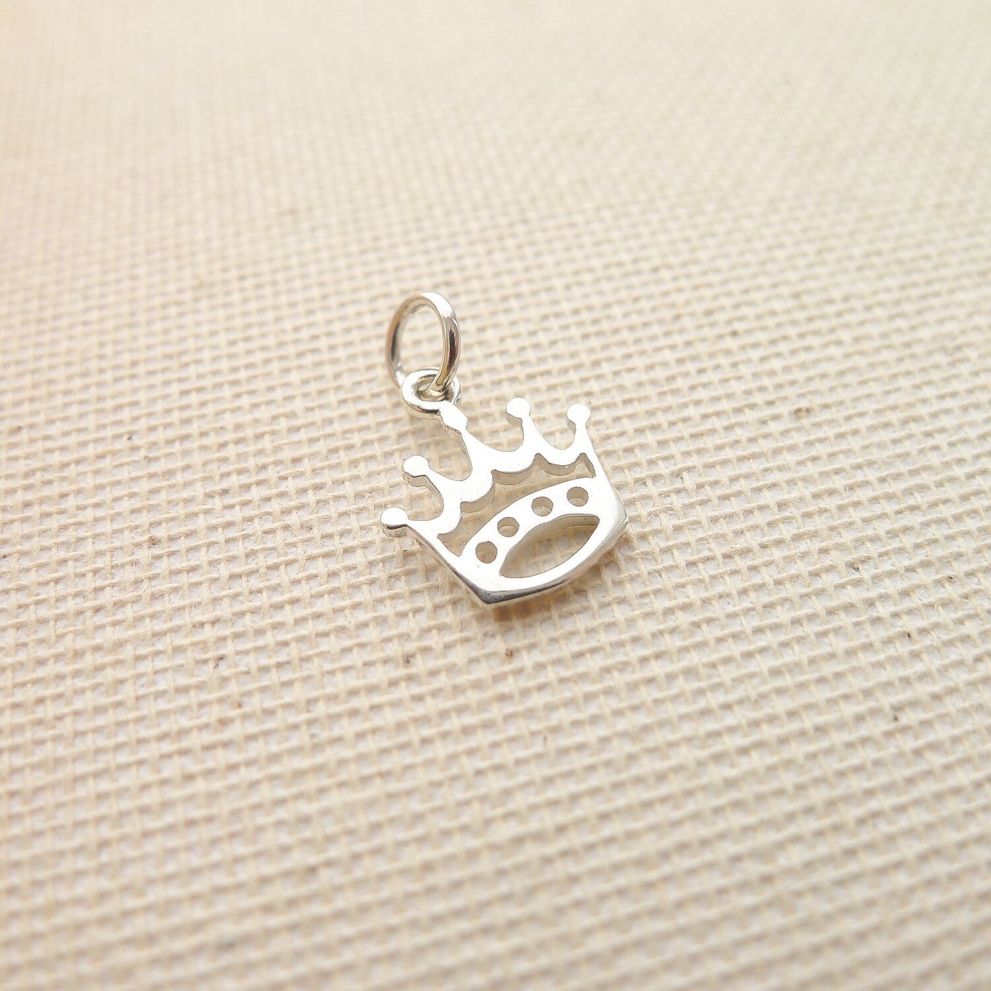 Crown Charm Sterling Silver