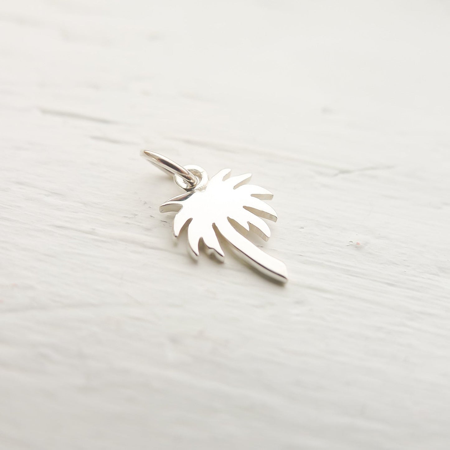 Palm Tree Charm Sterling Silver
