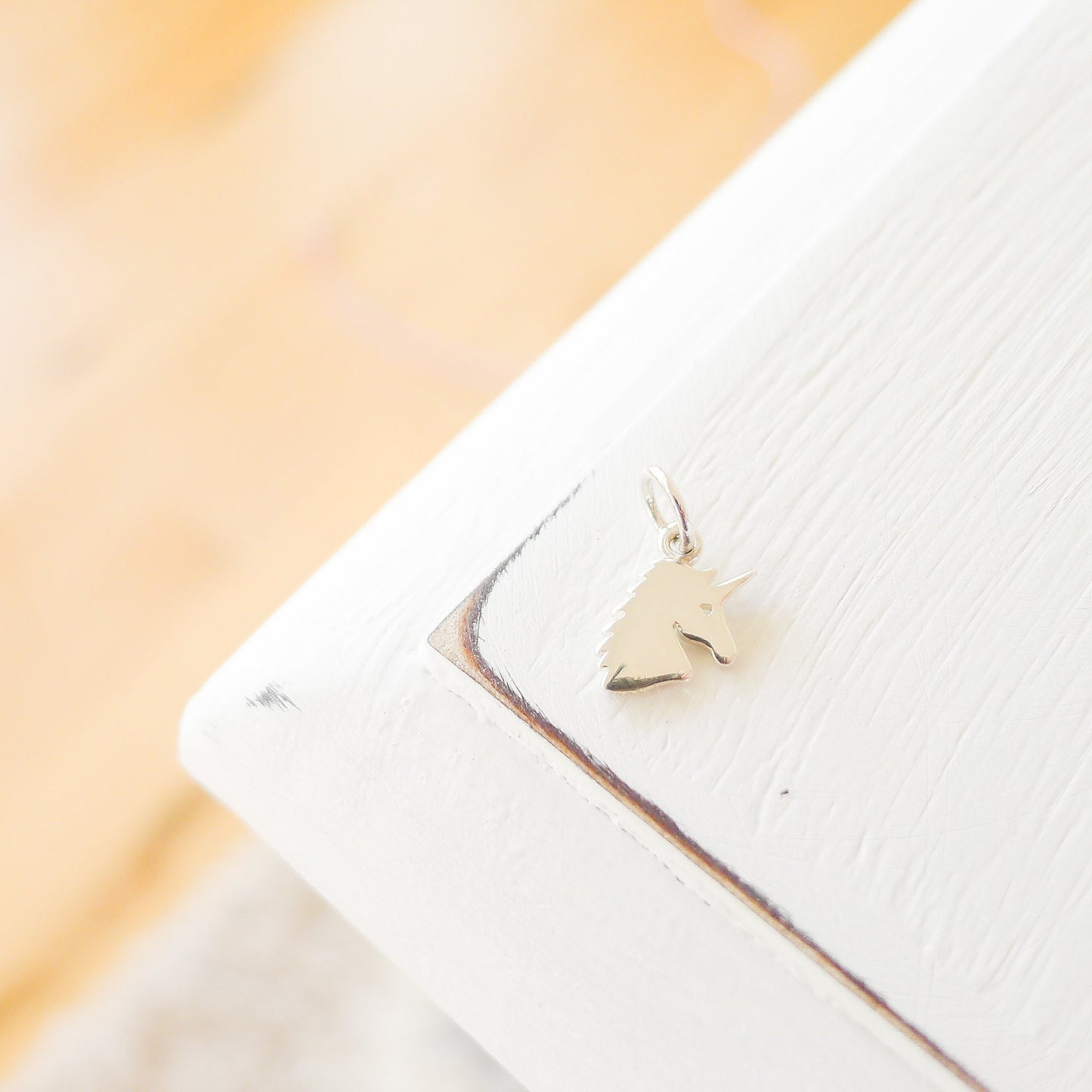 Unicorn Head Charm Sterling Silver