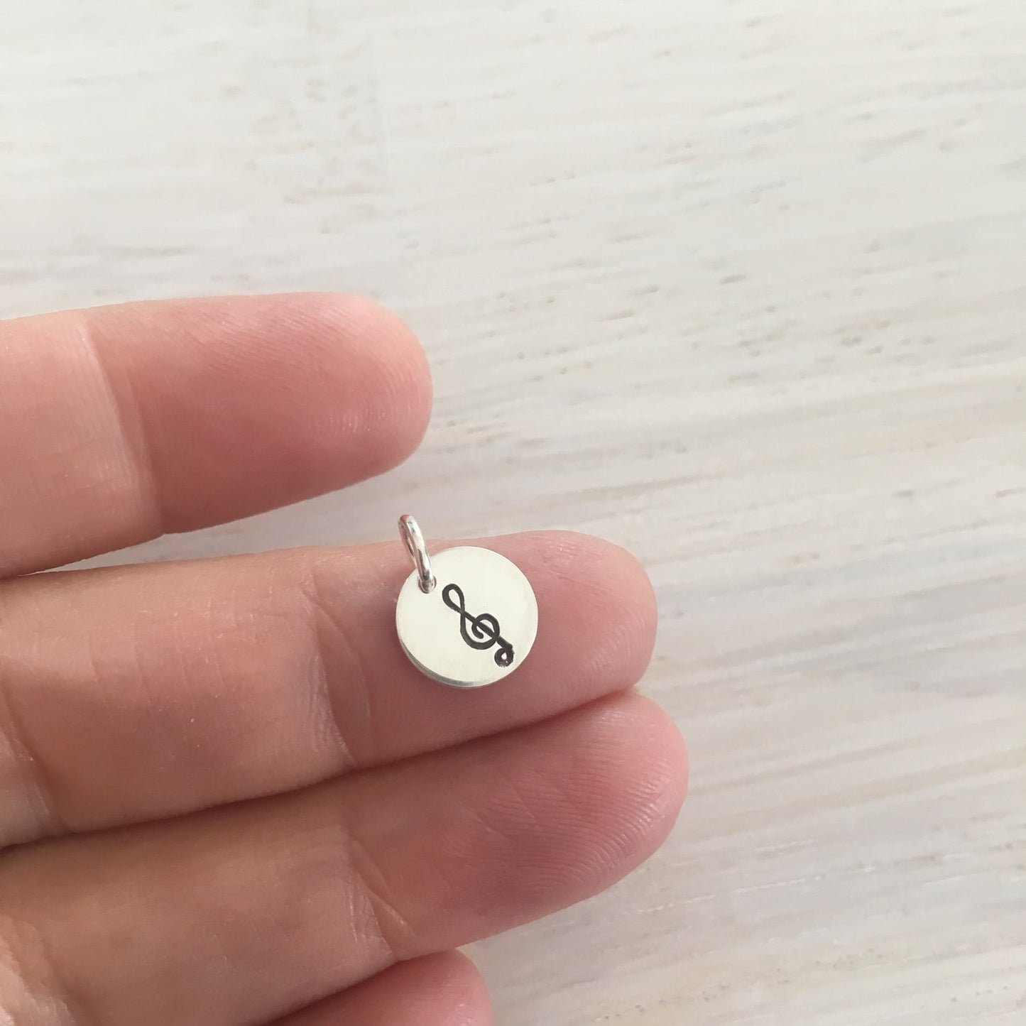 Treble Clef Charms Sterling Silver