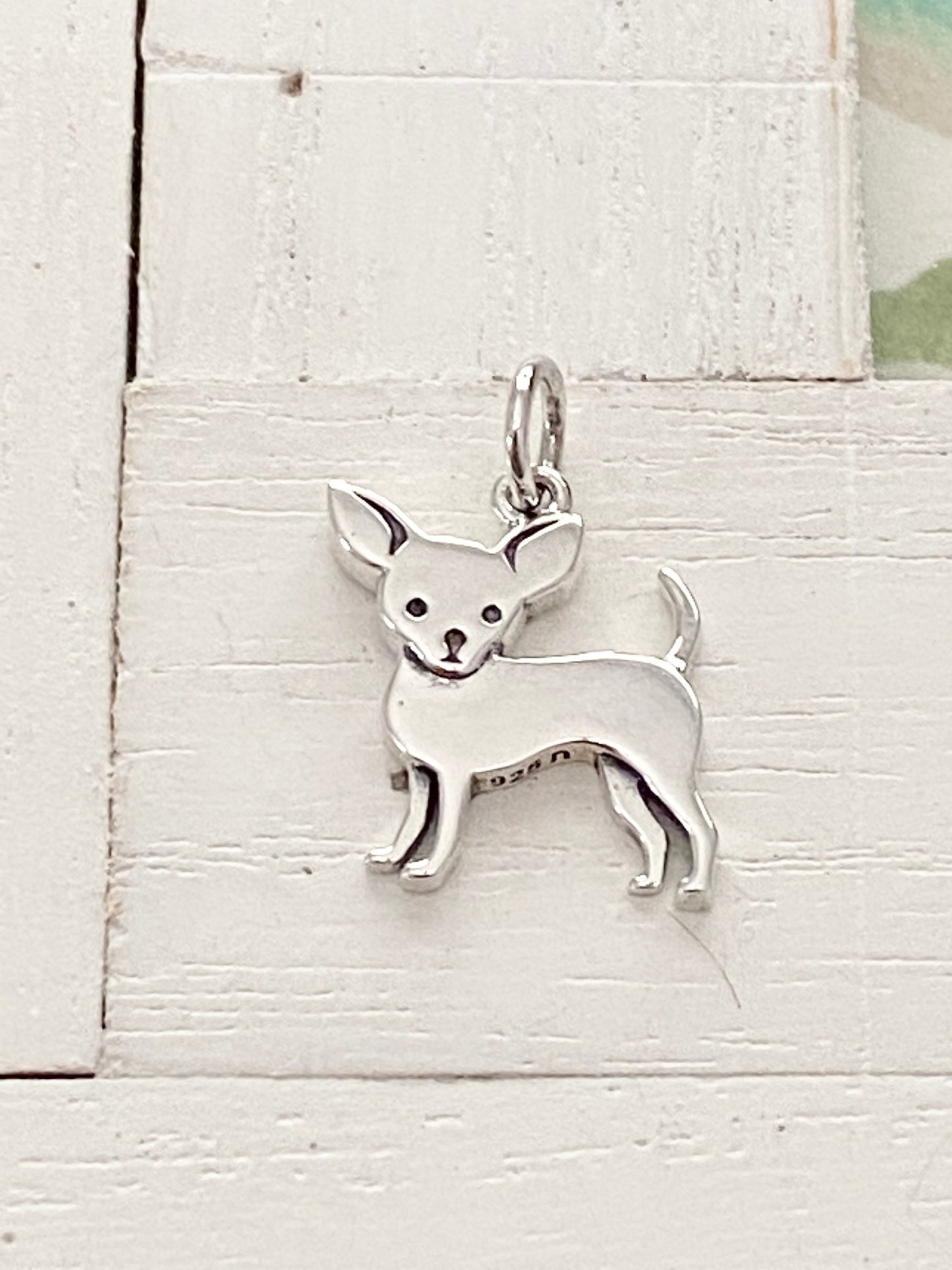 Chihuahua Charm Sterling Silver Pendant Doggy Puppy Dog Jeweley