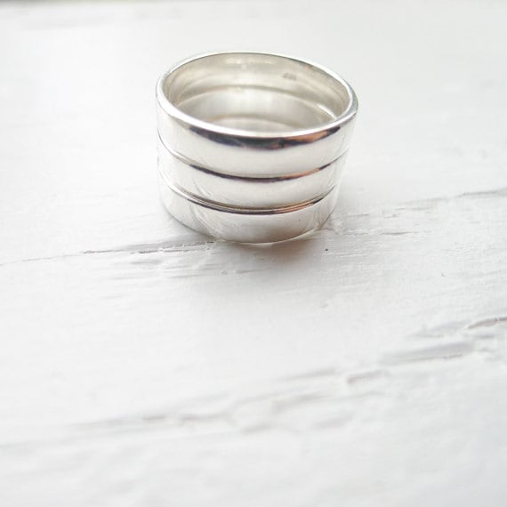 Sterling Silver 4mm Blank Stamping Rings