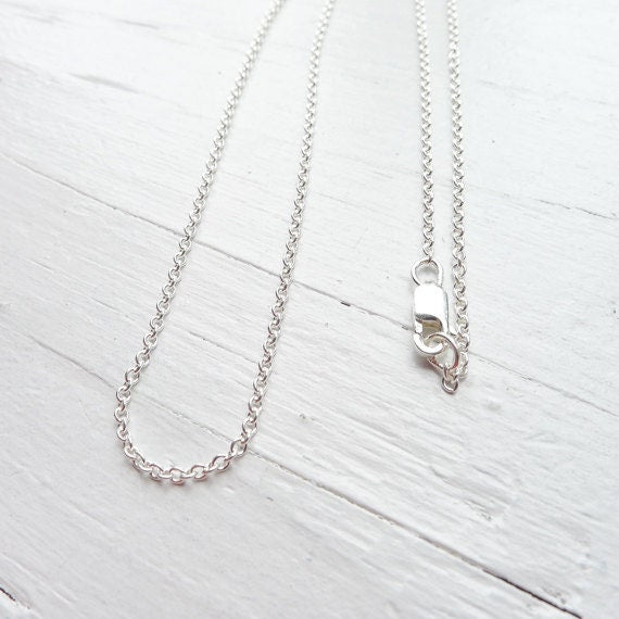 Sterling Silver Tiny Cable Chain Chains Finished