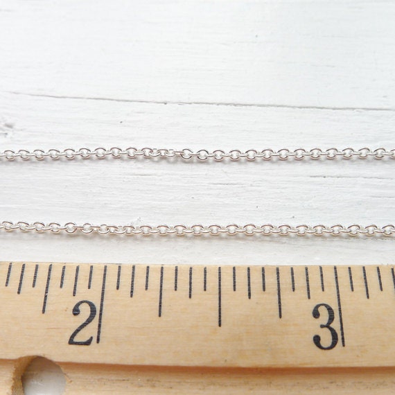 Sterling Silver Tiny Cable Chain Chains Finished