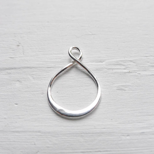 Eternity Charm Sterling Silver Infinity Pendant