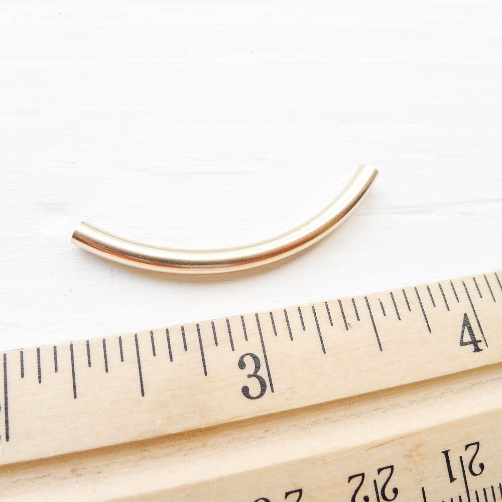 Gold Filled Curved Tube Link