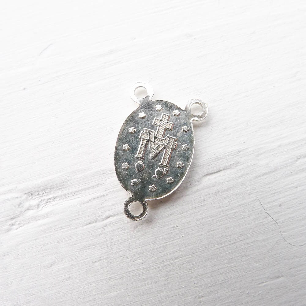 Sterling Silver Rosary Connector Charm