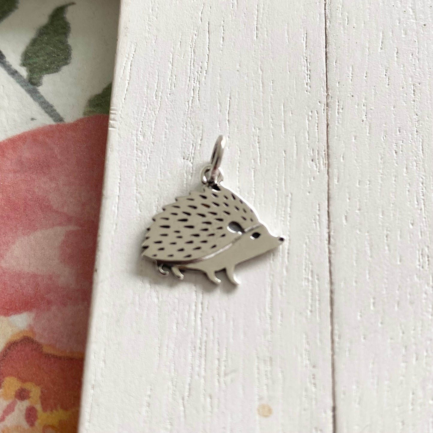 Hedgehog Charm Sterling Silver