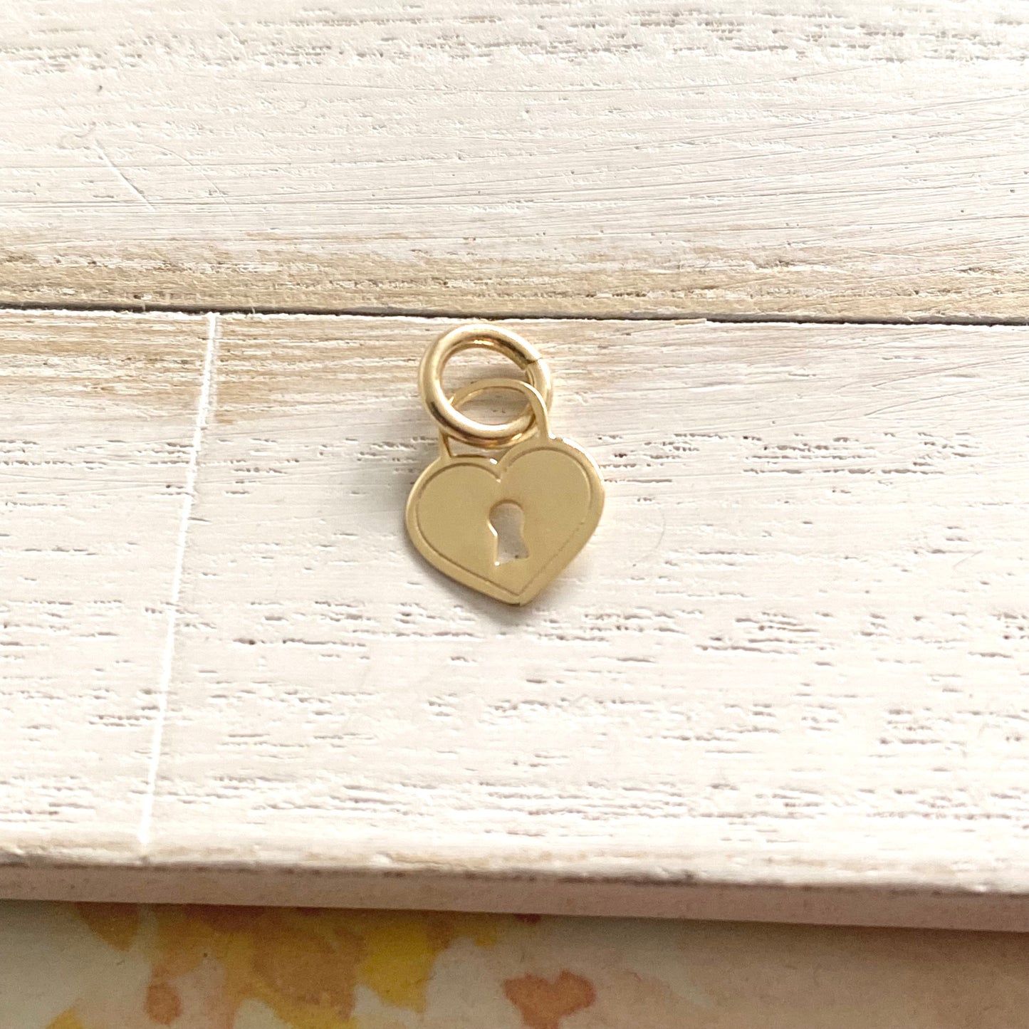 Gold Lock Charm