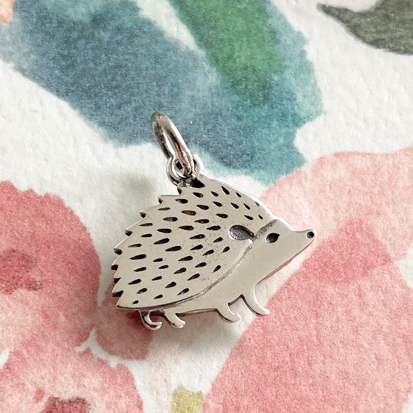 Hedgehog Charm Sterling Silver