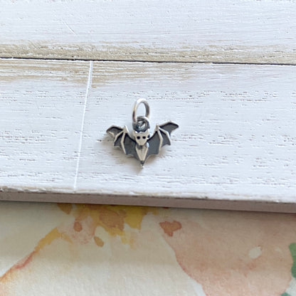 Bat Charm Sterling Silver