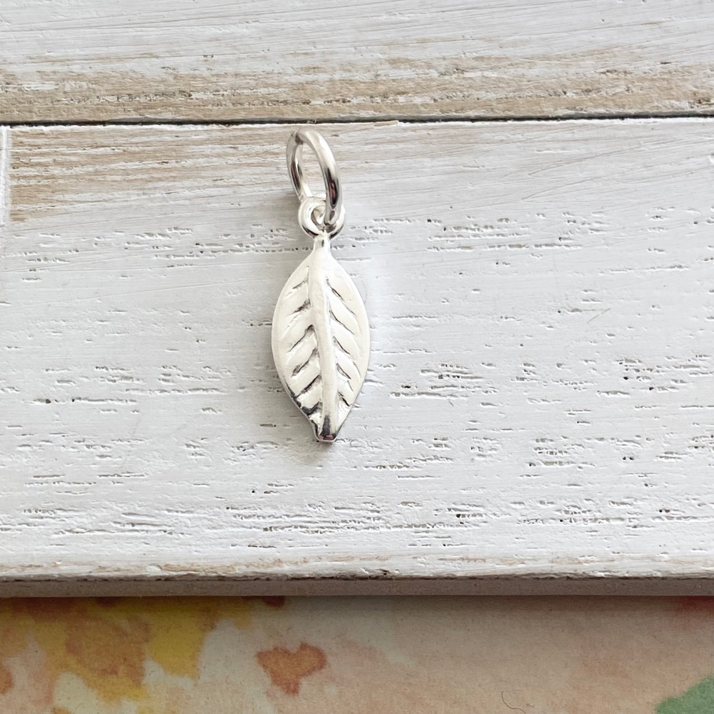 Leaf Charm Sterling Silver