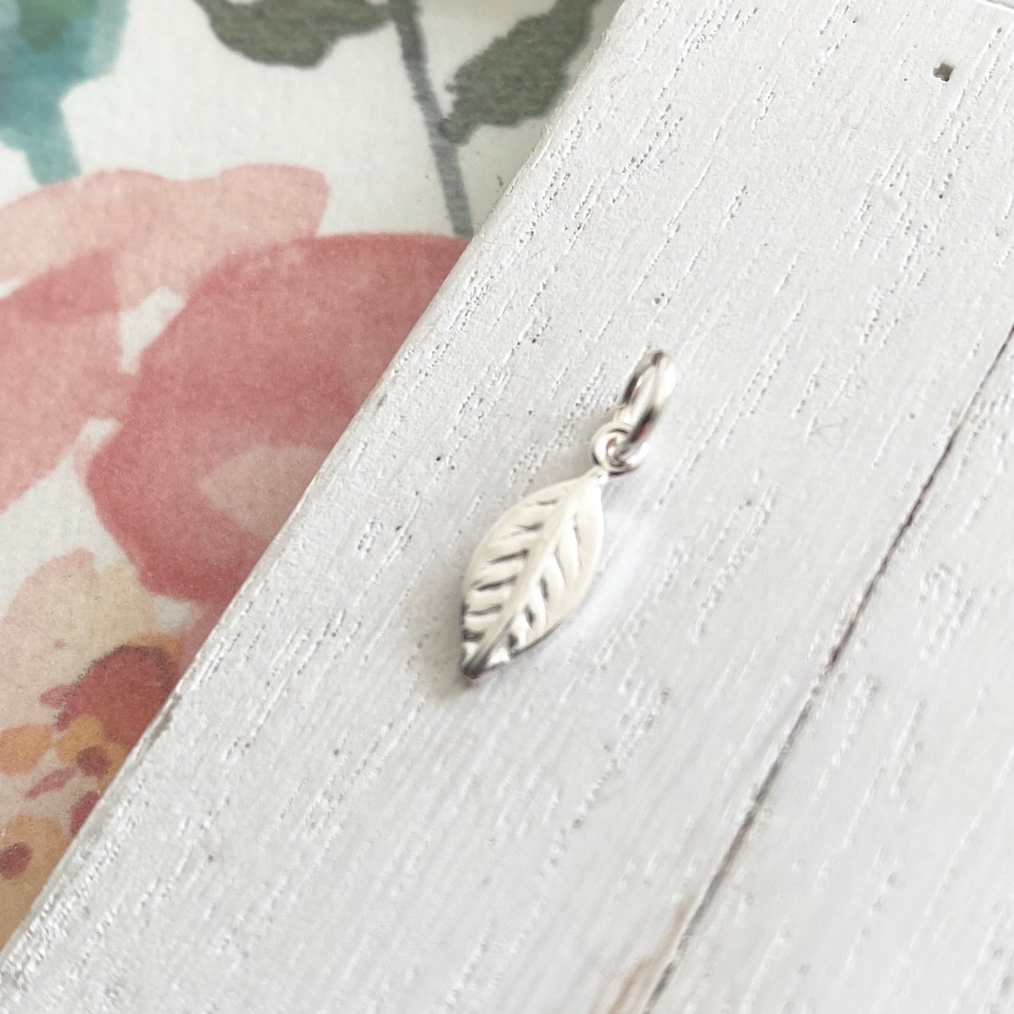 Leaf Charm Sterling Silver