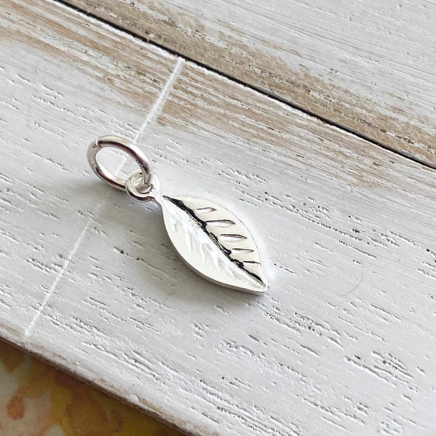 Leaf Charm Sterling Silver