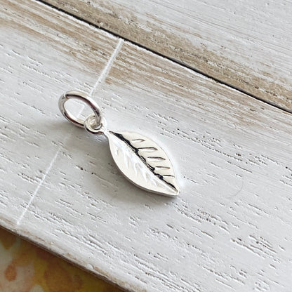 Leaf Charm Sterling Silver