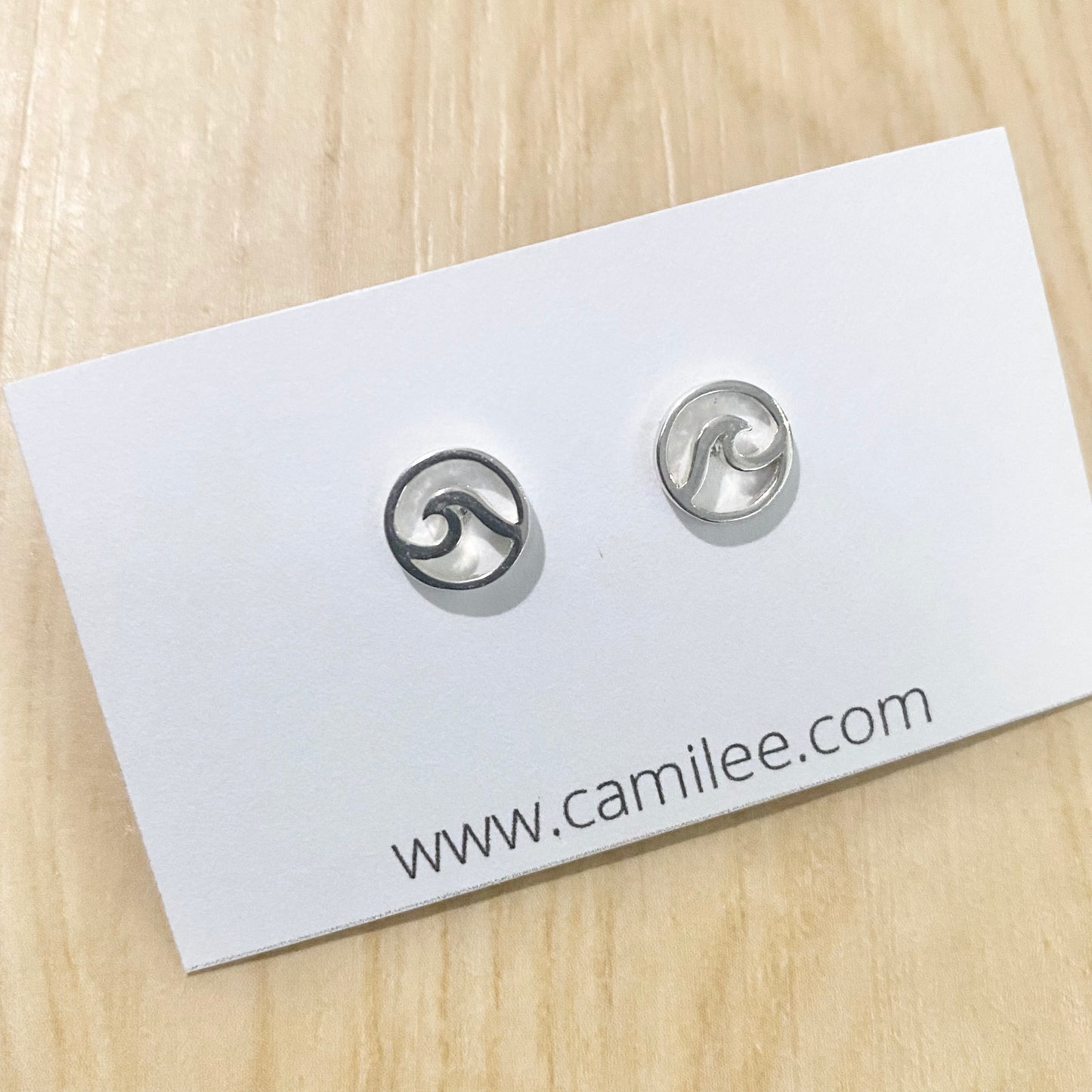 Sterling Silver Wave Earrings