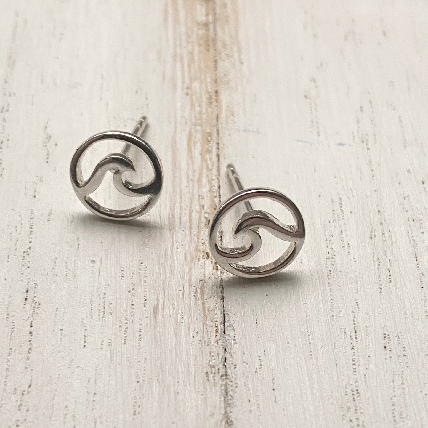 Sterling Silver Wave Earrings