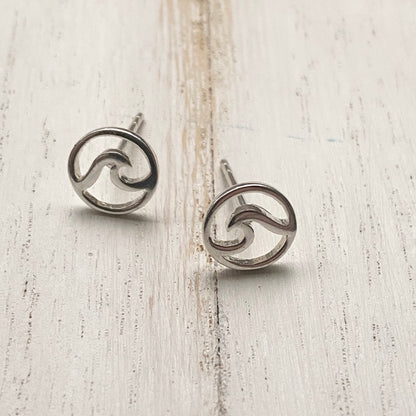Sterling Silver Wave Earrings