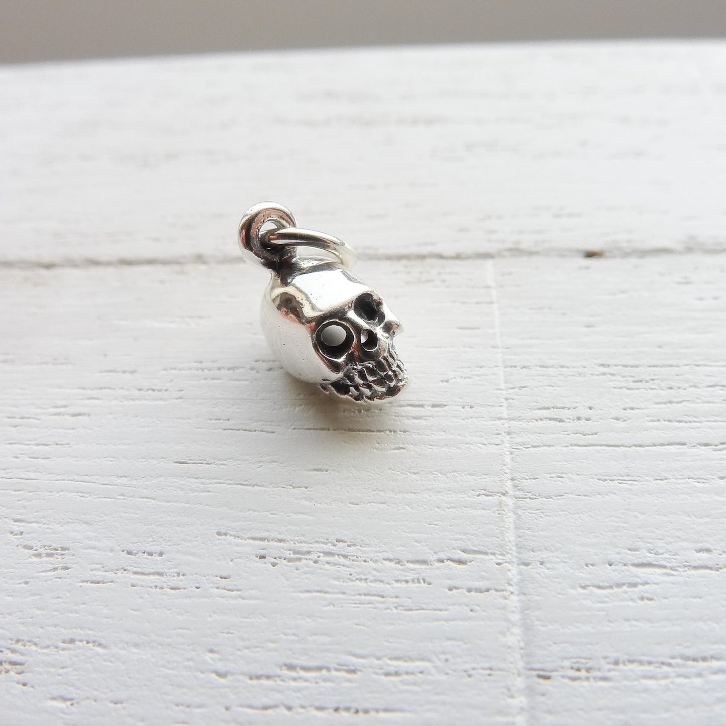 Skull Charm Sterling Silver