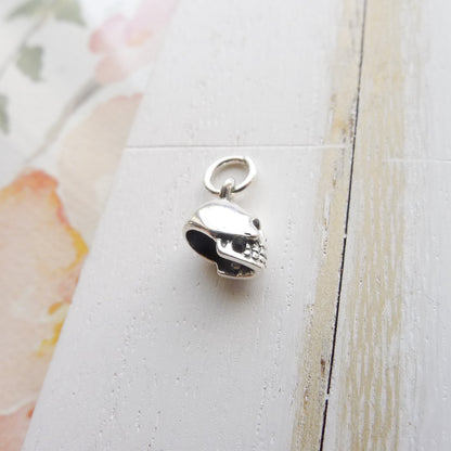 Skull Charm Sterling Silver
