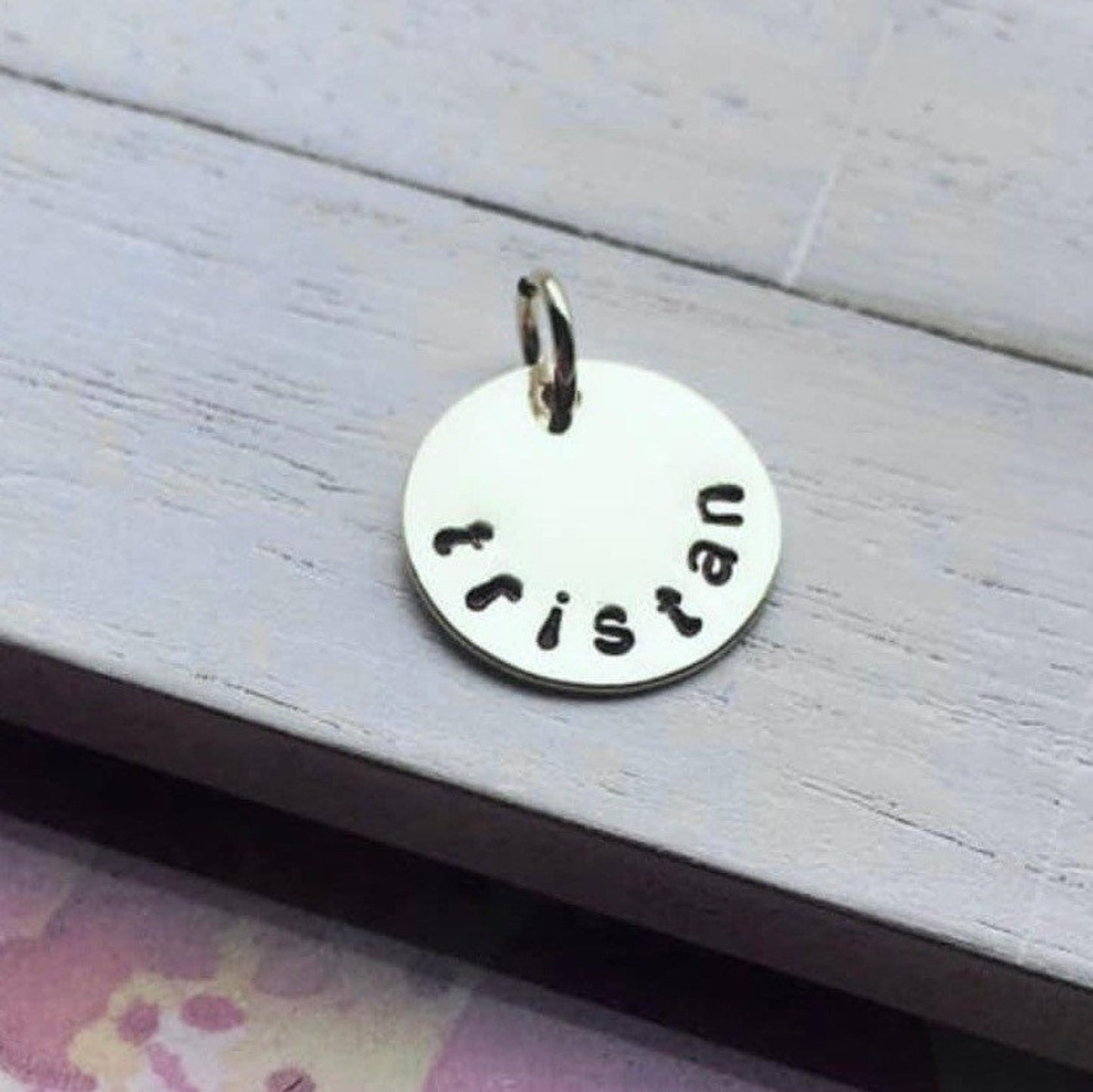 Name Charms Sterling Silver Gold and Rose Gold