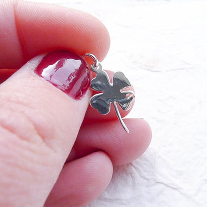 Four Leaf Clover Charm Sterling Silver