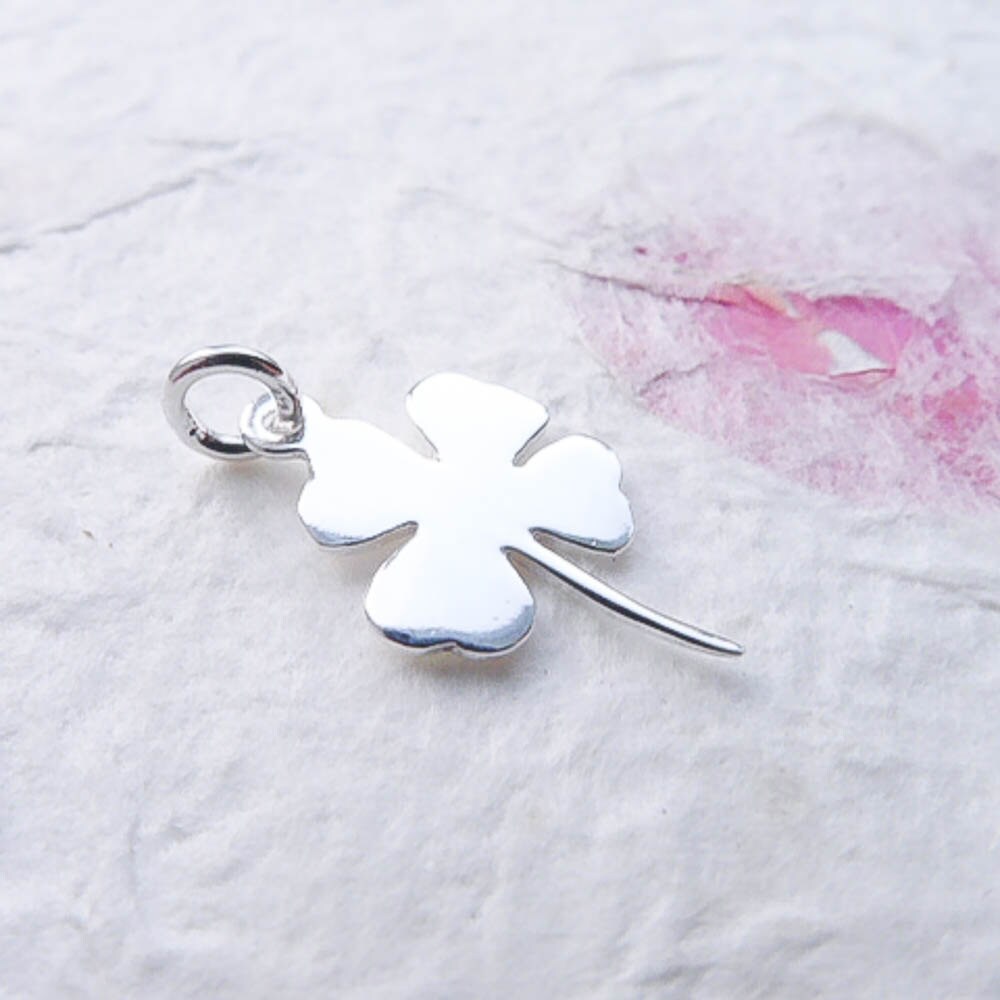 Four Leaf Clover Charm Sterling Silver