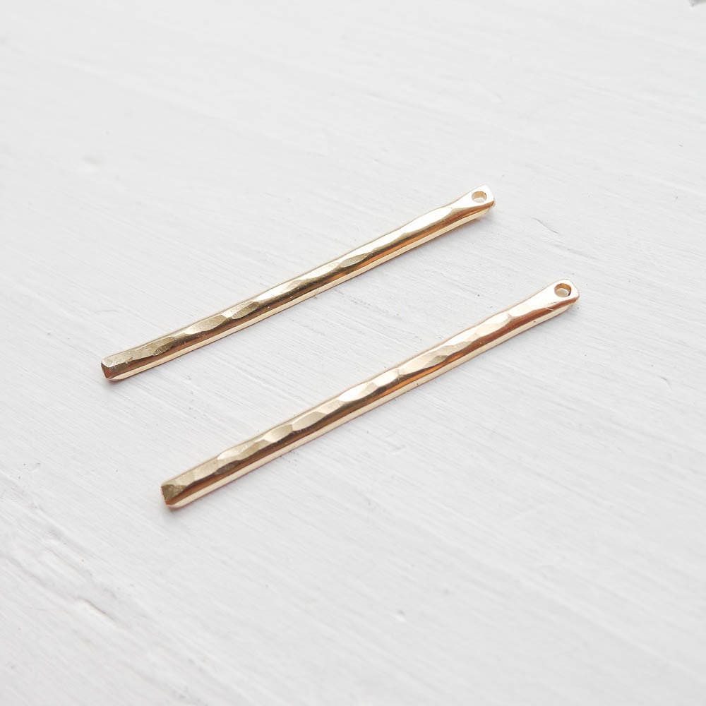Gold Filled Hammered Sticks