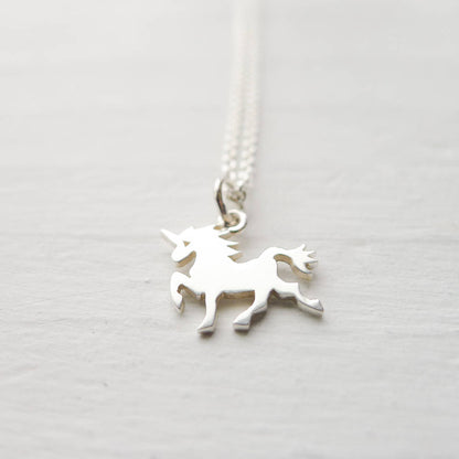 Unicorn Necklace Sterling Silver