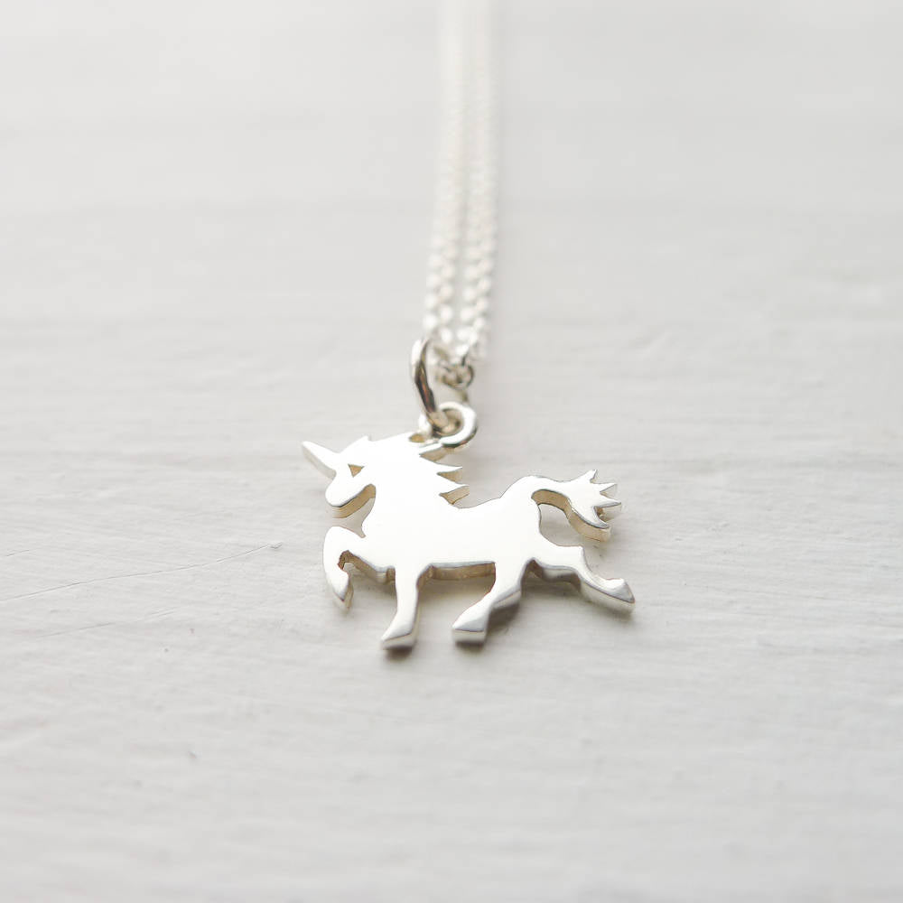 Unicorn Necklace Sterling Silver